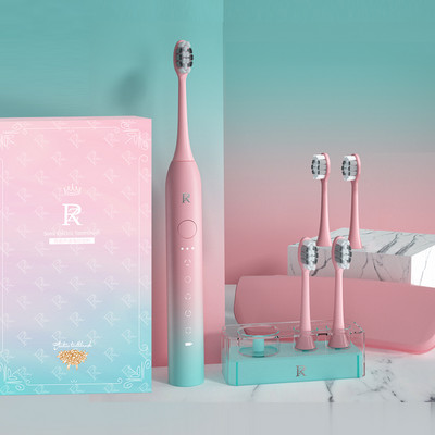 Elektrinis dantų šepetėlis minkštais šereliais