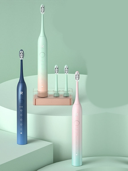 Electric toothbrush with soft bristles
