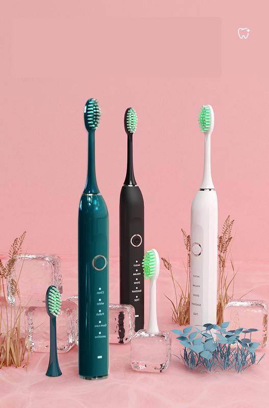 Elektrinis šepetys su 8 antgaliais