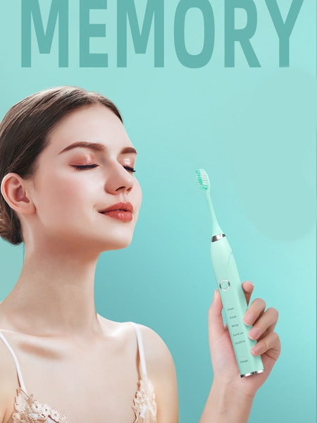 Elektrinis dantų šepetėlis su papildomu antgaliu