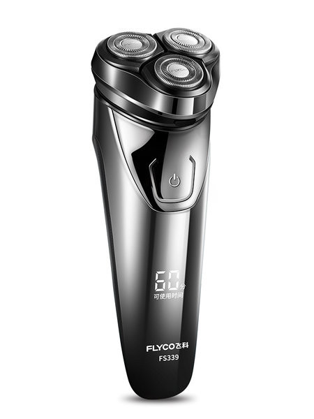 Elektriskais skuveklis ar trim galviņām un LED displeju