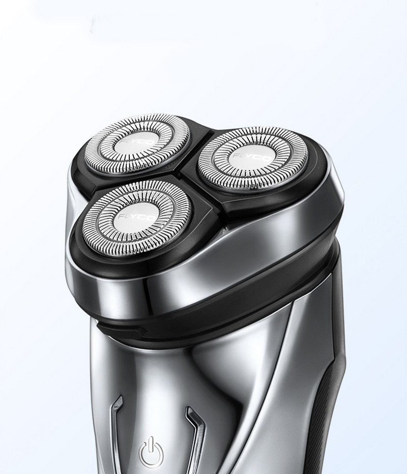 Elektriskais skuveklis ar trim galviņām un LED displeju