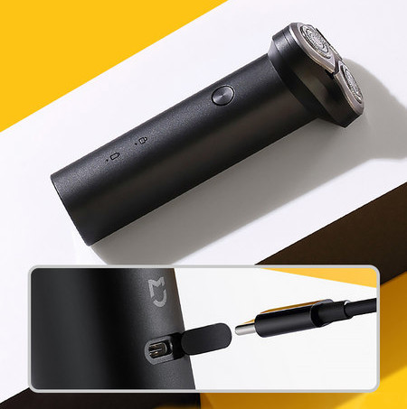 Αδιάβροχο ηλεκτρικό ξυράφι με τρεις κεφαλές