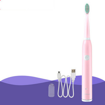 Ηλεκτρική οδοντόβουρτσα σε πράσινο και ροζ χρώμα