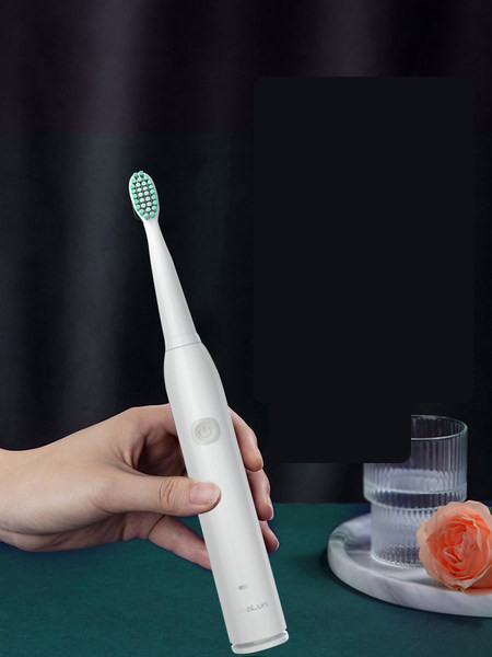 Elektrinis dantų šepetėlis žalios ir rožinės spalvos