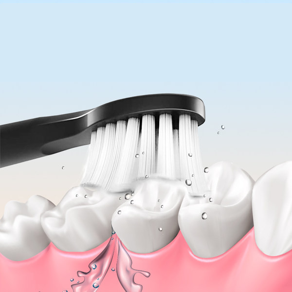 Dantų šepetėlis minkštais šereliais - elektrinis