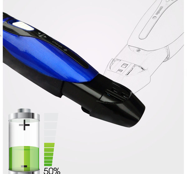 Elektriskā matu griešanas mašīna - zilā krāsā