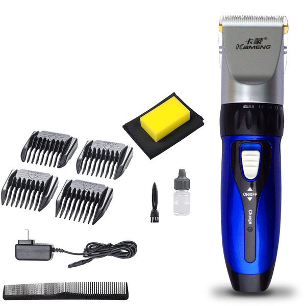 Elektriskā matu griešanas mašīna - zilā krāsā