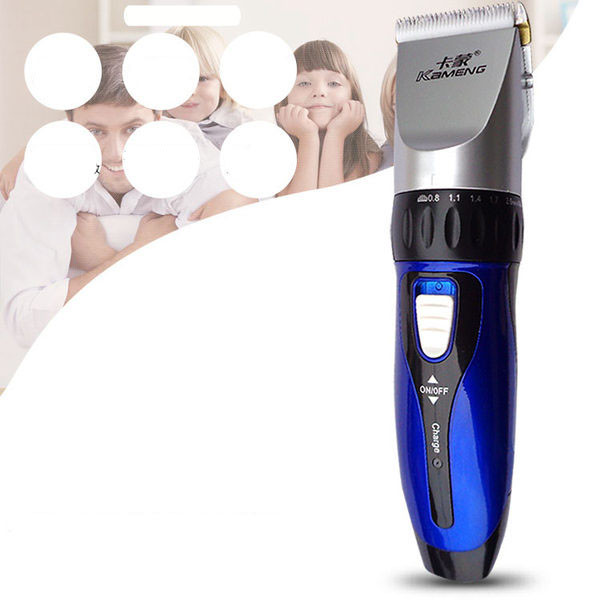 Elektriskā matu griešanas mašīna - zilā krāsā