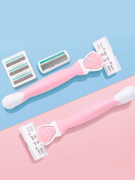 Ξυριστική μηχανή σε ροζ και μπλε