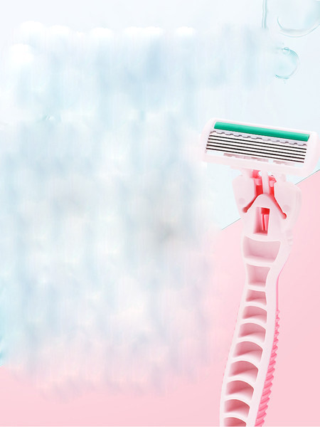 Ξυριστική μηχανή σε ροζ και μπλε