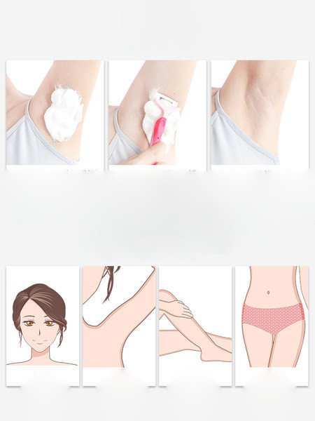 Ξυριστική μηχανή σε ροζ και μπλε