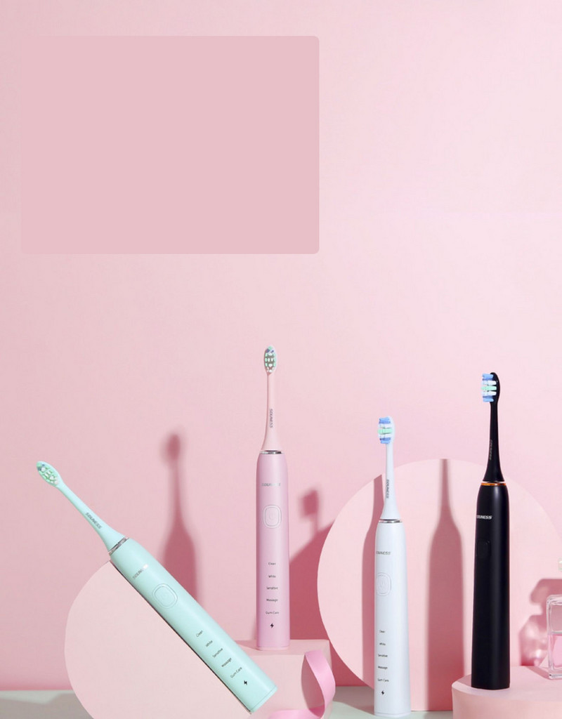 Ultrasonic electric toothbrush several colors