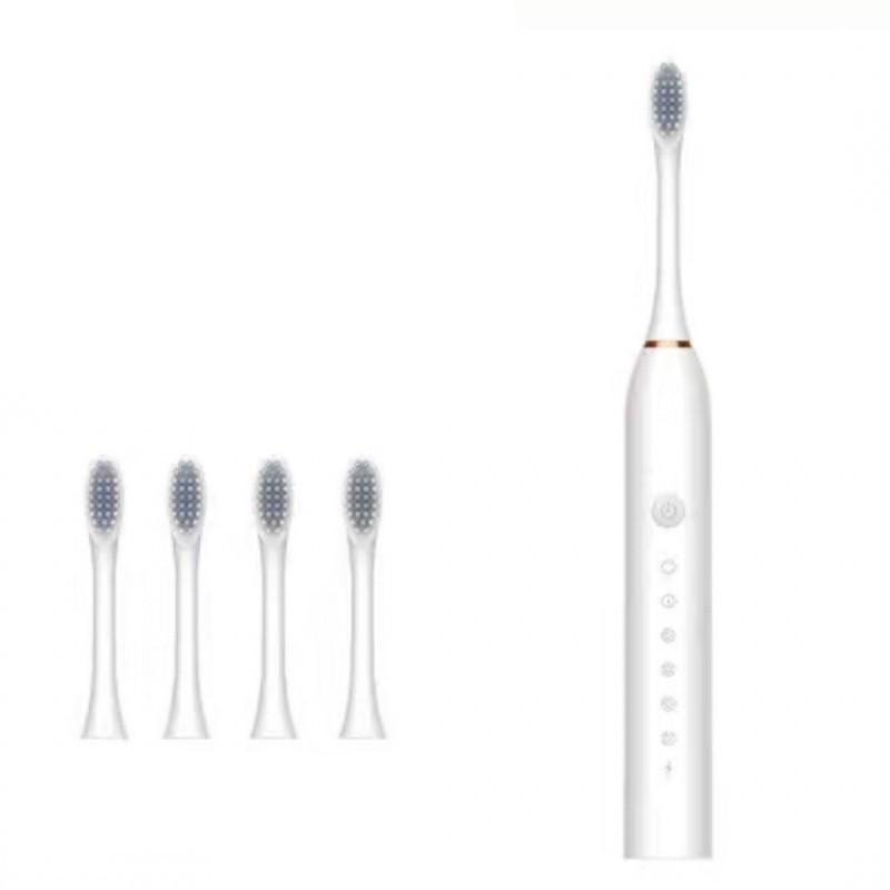 Elektrinis vandeniui atsparus dantų šepetėlis su garso signalu