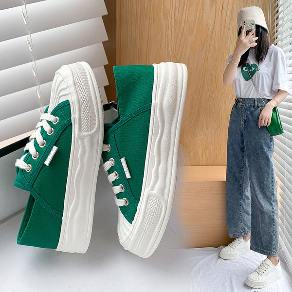 Sieviešu audekla kedas ar raupju zoli trīs krāsās