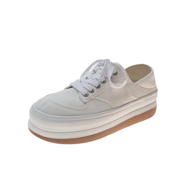 Γυναικεία υφασμάτινα αθλητικά παπούτσια με κορδόνια σε τρία χρώματα