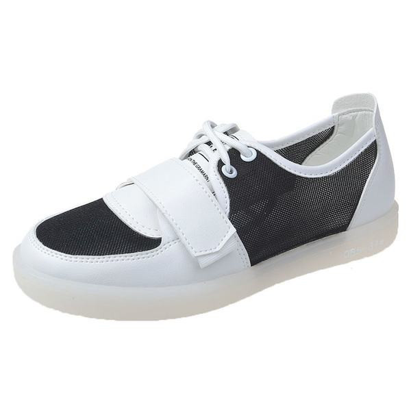 Tīkla sieviešu kedas ar saitēm divās krāsās