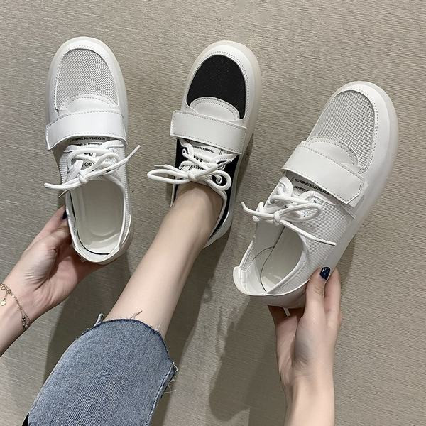 Tīkla sieviešu kedas ar saitēm divās krāsās