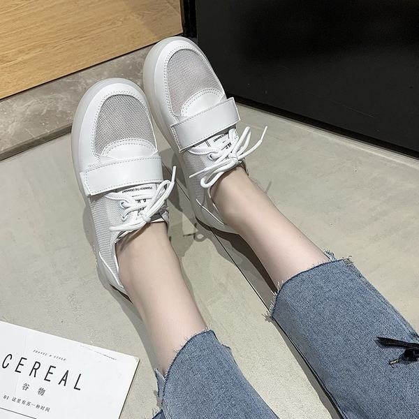 Tīkla sieviešu kedas ar saitēm divās krāsās