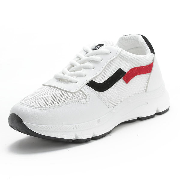 Γυναικεία αθλητικά  παπούτσια με δίχτυα και κορδόνια σε δύο χρώματα