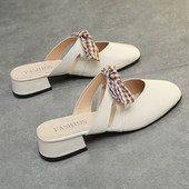 Slēgta modeļa sieviešu čības no eko ādas