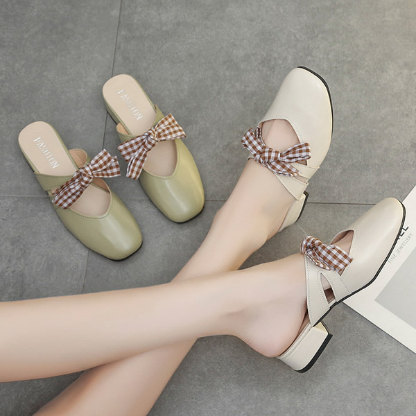 Slēgta modeļa sieviešu čības no eko ādas