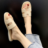 Jauna modeļa vasaras čības ar eko ādas lencēm un plakanu zoli