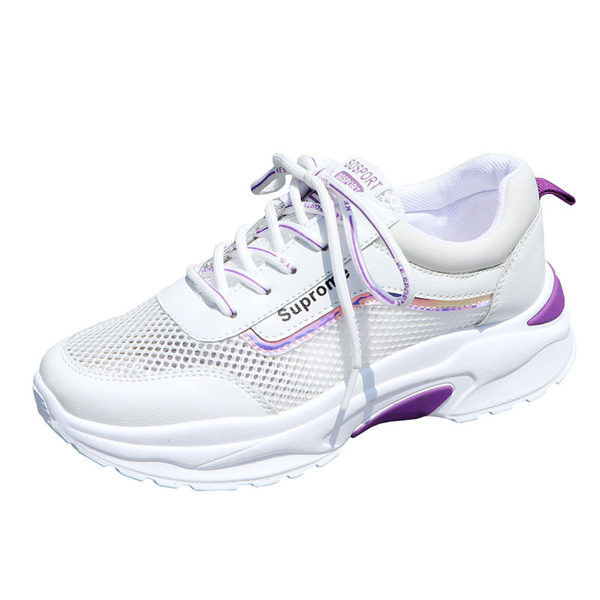 Ikdienas tīkliņveida kedas ar raupju baltu zoli