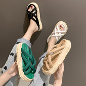 Papuci casual dama cu platforma 4 cm