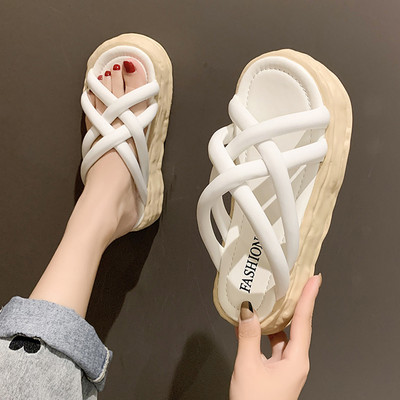 Papuci casual dama cu platforma 4 cm