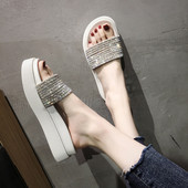 Vīriešu čības ar akmeņiem uz lences - plakana zole