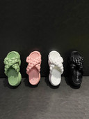 Sieviešu gumijas čības ar 7 cm zoli