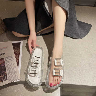 Sieviešu silikona čības ar sprādzēm