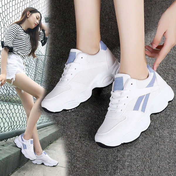 Casual πάνινα παπούτσια με τραχιά σόλα - τρία χρώματα