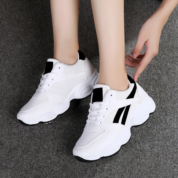 Casual πάνινα παπούτσια με τραχιά σόλα - τρία χρώματα