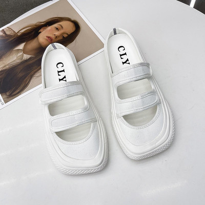 Ikdienas tekstila čības ar velcro