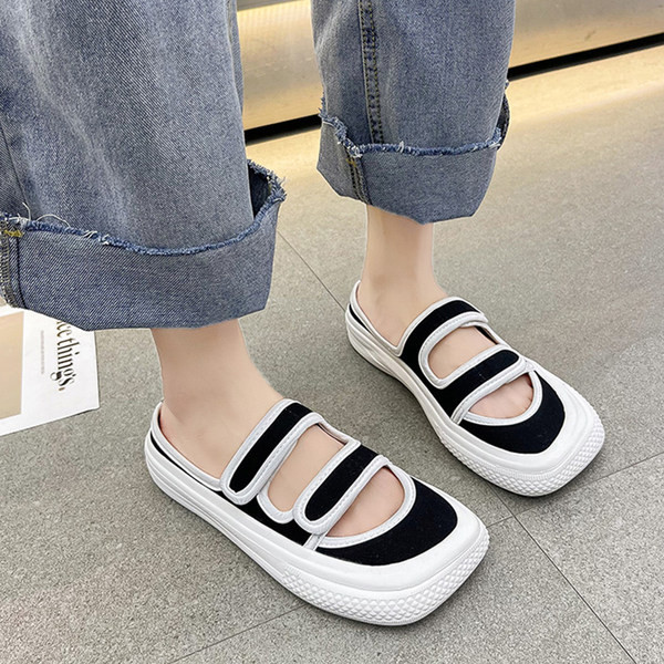 Ikdienas tekstila čības ar velcro