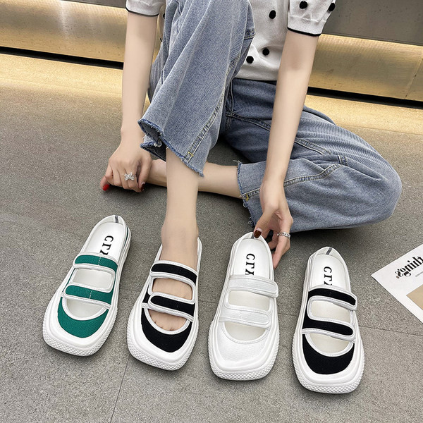 Ikdienas tekstila čības ar velcro