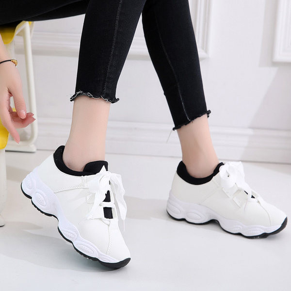 Γυναικεία αθλητικά παπούτσια που αναπνέουν την άνοιξη-φθινόπωρο με κορδόνια