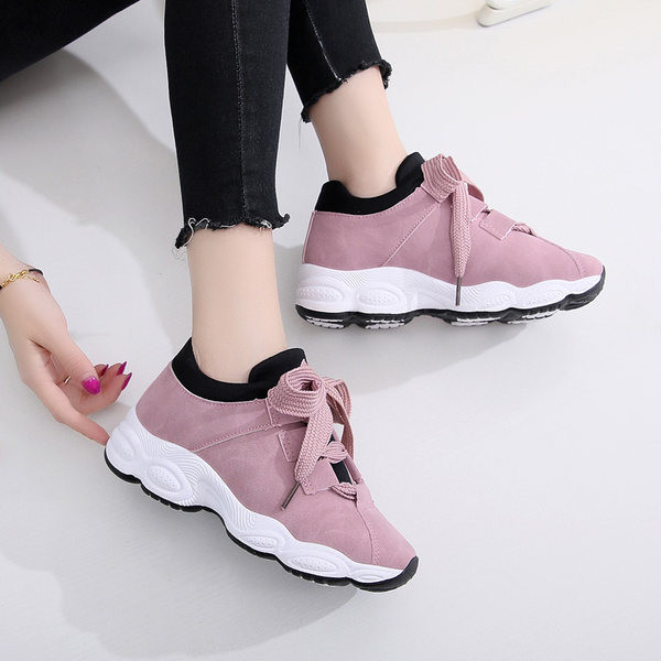 Γυναικεία αθλητικά παπούτσια που αναπνέουν την άνοιξη-φθινόπωρο με κορδόνια
