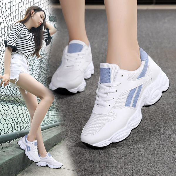 Γυναικεία αθλητικά παπούτσια που αναπνέουν την άνοιξη-φθινόπωρο με κορδόνια