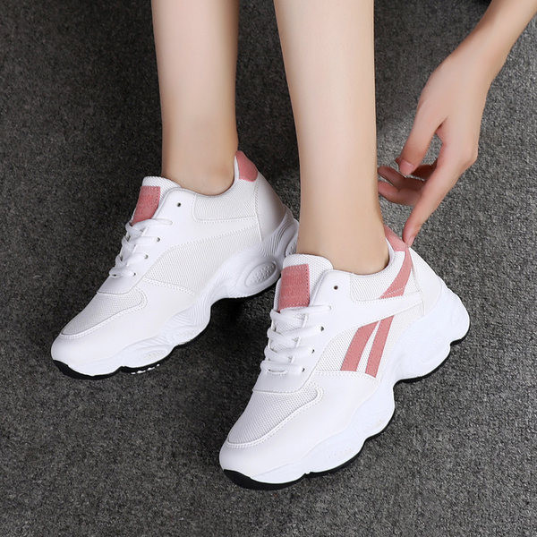 Γυναικεία αθλητικά παπούτσια που αναπνέουν την άνοιξη-φθινόπωρο με κορδόνια