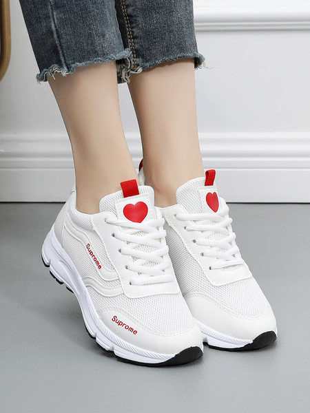 Tenisi dama din material respirabil - cu sireturi