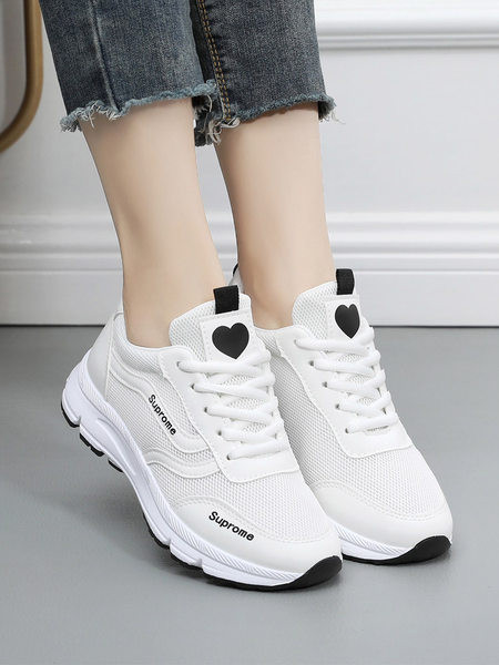 Tenisi dama din material respirabil - cu sireturi