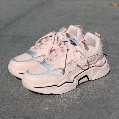 Casual αναπνεύσιμα γυναικεία πάνινα παπούτσια με τραχιά σόλα