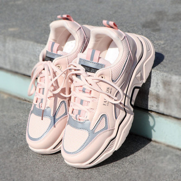 Casual αναπνεύσιμα γυναικεία πάνινα παπούτσια με τραχιά σόλα