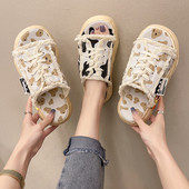 Jauns sieviešu čību modelis ar dzīvnieku apdruku un saitēm