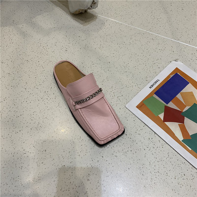 Jauns sieviešu slēgto čību modelis no mākslīgās ādas trīs krāsās