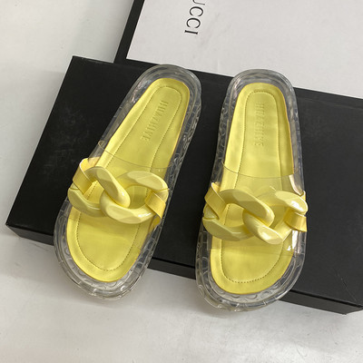 Sieviešu silikona čības ar plakanu zoli