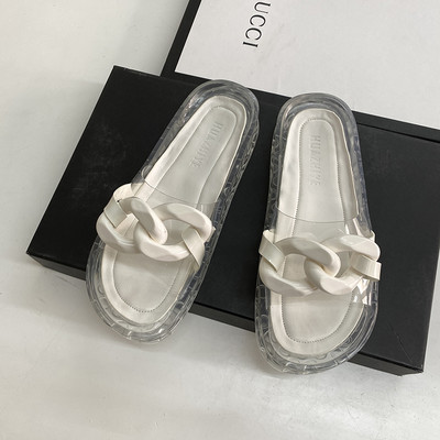 Sieviešu silikona čības ar plakanu zoli